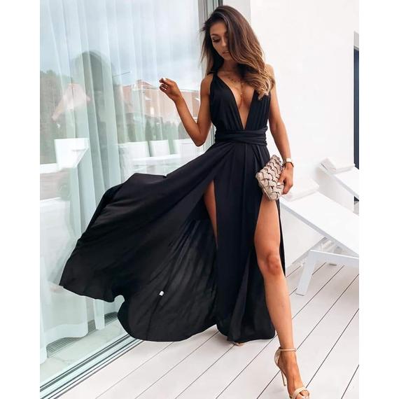 Aphrodite Infinity Dress Black